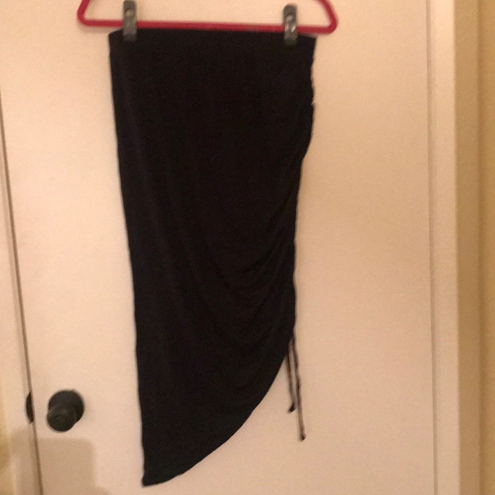Asymmetrical pencil skirt